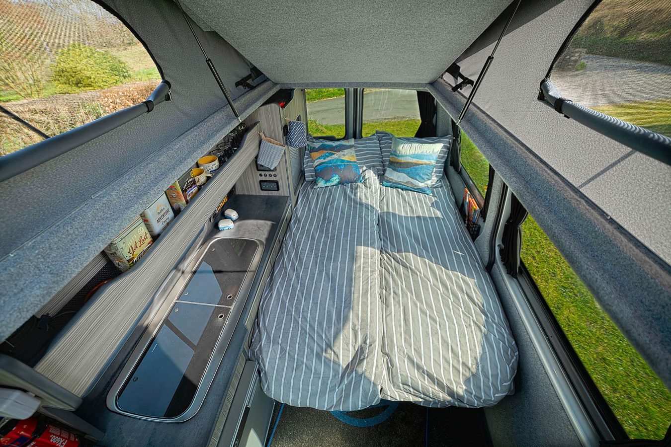 Duvalay Luxury Campervan Sleeping Bag, Glamping in Wales