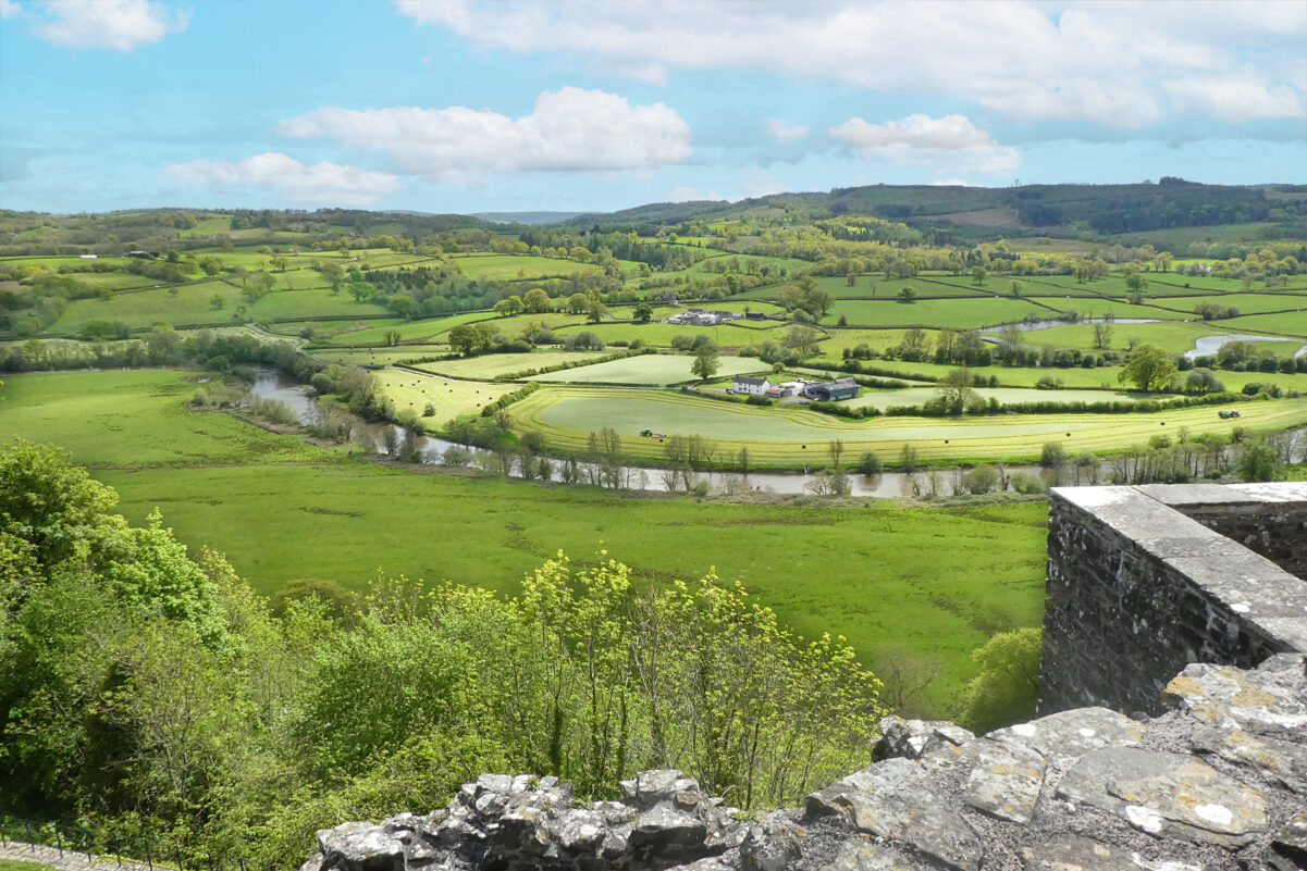 Views from Dinefwr Castle of the Tywi Valley © Coedmor Cottages